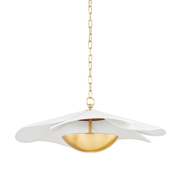 Mitzi Home Ec. X Madeline 1 Light Pendant 24 In. Aged Brass H814701-AGB - main