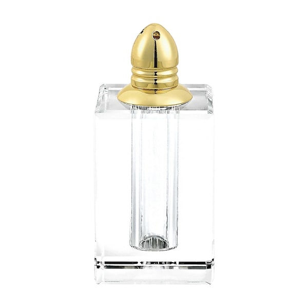 Homeroots Set of Two Clear And Gold Crystal Pepper Shakers 376094 - main