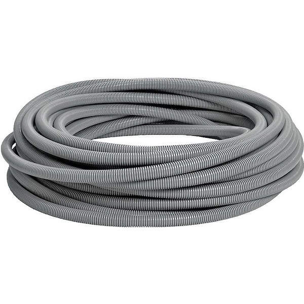 Carlon Liquid-Tight Flex Plastic Conduit, 1 in Trade Size, 100 ft, PVC, Gray 15008-100 - main
