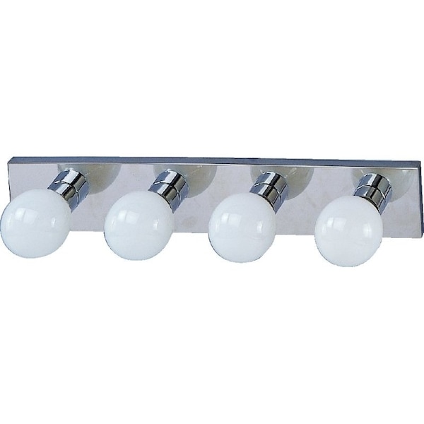 Boston Harbor Vanity Bar Fixture, 100 W, 4-Lamp, G Lamp, Steel Fixture, Polished Chrome Fixture V5CH043L - main