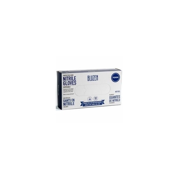 Remcoda Disposable Nitrile Gloves, 3 mil Thickness, Medium Size, Nitrile, Blue, Durable, Comfortable, 10PK NIT101-M - main