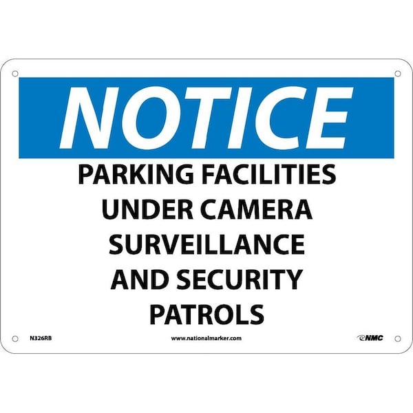 Nmc Notice Parking Facilities Under Security Sign, N326RB N326RB - main