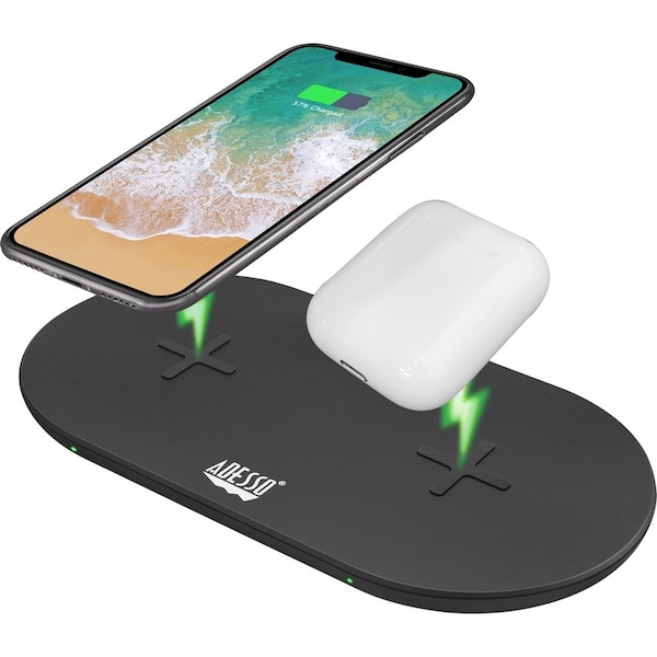 Adesso Publishing Adesso Dual 15W Max Qi-Certified 2 Coils Wireless Quick Charger, Can AUH-1040 - main