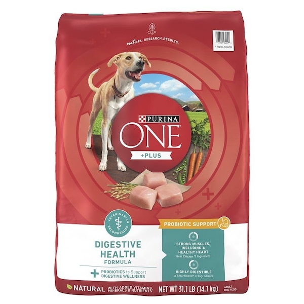 Purina One Tidy Cats ONE +Plus Dog Food, All Sizes Breed, Diced, Dried, Kibble, 31.1 lb Bag 18409 - main