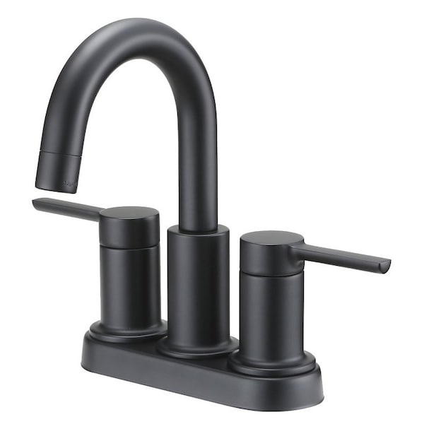 Boston Harbor Lavatory Faucet, Two Handle, 4 in, Matte Black TOBI22010010BL - main