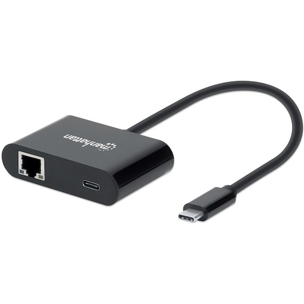Manhattan - Strategic Manhattan USB-C to Gigabit Network Adapter With Power Delivery Port 153454 - main