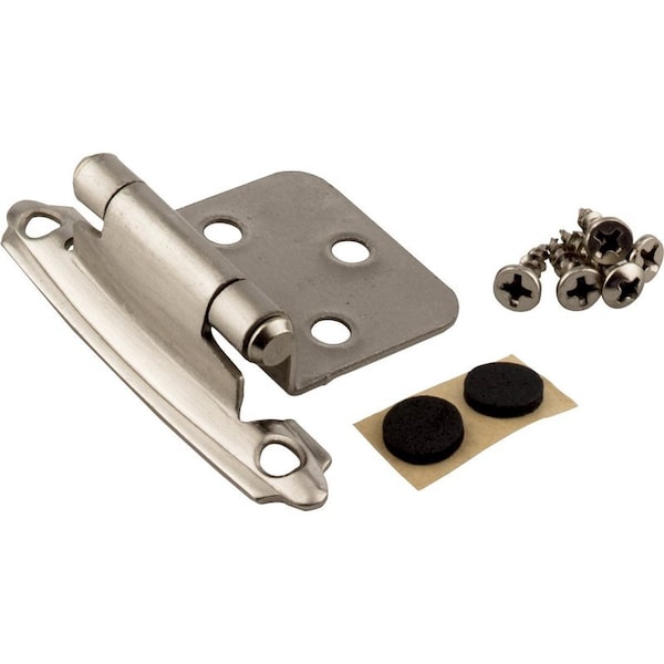 Hardware Resources OVERLAY HINGE SATIN NICKEL, 2PK KFHO-A-SN2 - main