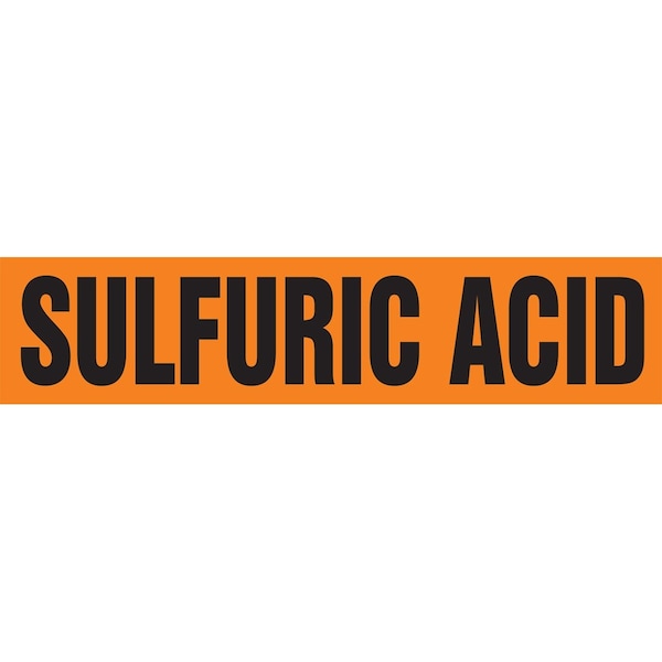 Accuform ASME ANSI PIPE MARKER SULFURIC RPK683STC - main