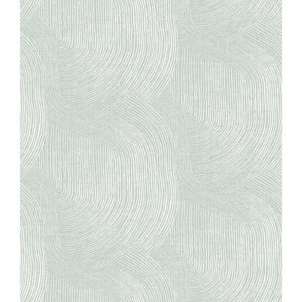 A-Street Prints Folly Seafoam Zen Swirls Wallpaper 4172-27505 - main