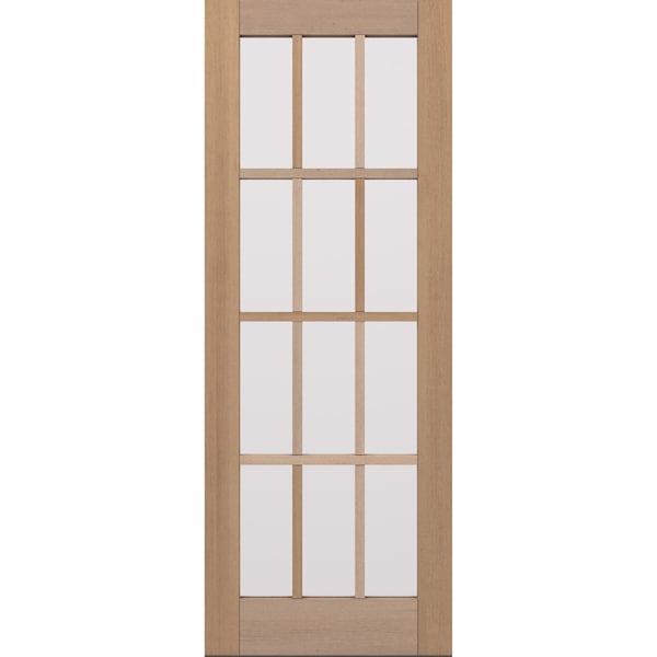 Doornmore G112, 37.75" x 98" ( 36" Door) Left Hand, Mahogany SDL 12 Lite Exterior Door G112-SW-3696_1_LI - main