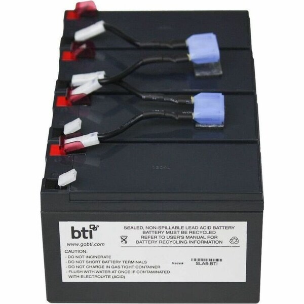 Battery Technology BTI Replacement Battery RBC8 for APC - UPS Battery - Lead Acid - 12 V DC - Lead Acid RBC8-SLA8-BTI - main