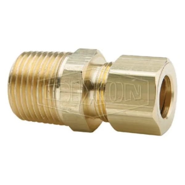 Dixon The Right Connection Tube-to-Pipe Tank Fitting, 3/8 in x 9/16-24 Nominal, Tube x Straight NPT End St 682C-0606 - main