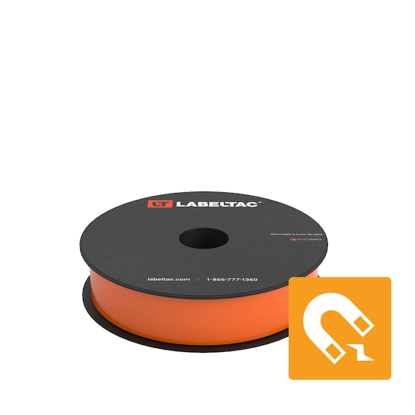 Labeltac Magnetic Supply 1in x 25ft LT4/Pro X, Orange LT106M - main