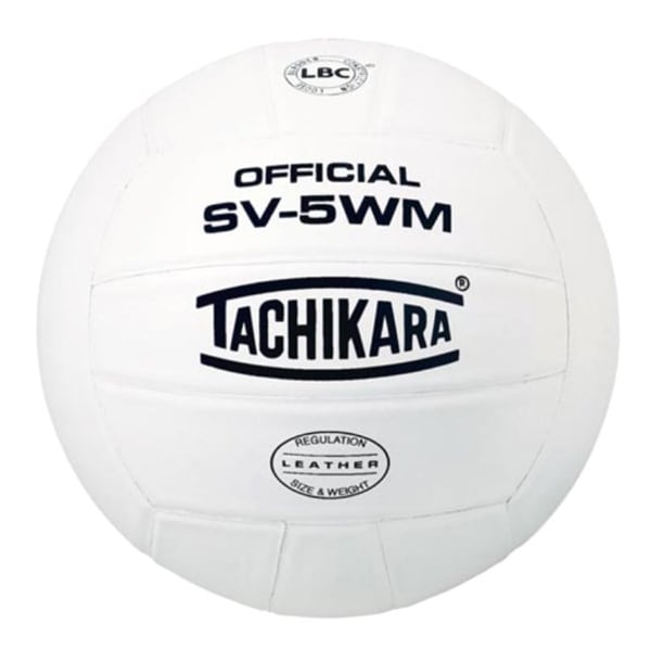 Tachikara Tachikara SV5WM Full Grain Leather VolleyBall - White SV5WM - main