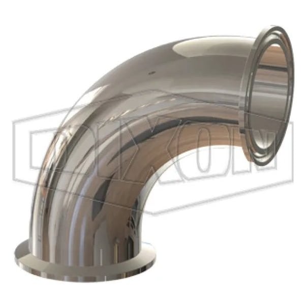 Dixon T2CMP BioPharm Line High Purity Bradford Pipe Elbow, 2-1/2 in Nominal, Clamp End Style, 316L Stainle T2CMP-250PL - main