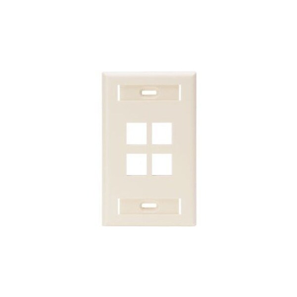 Leviton 4-Port Flush Mt Unloaded 42080-4TS - main