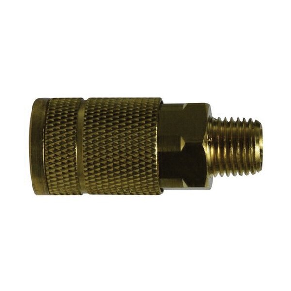 Midland Industries Parker Tru Coupler, 1/4 in MIP, Brass 28516 - main