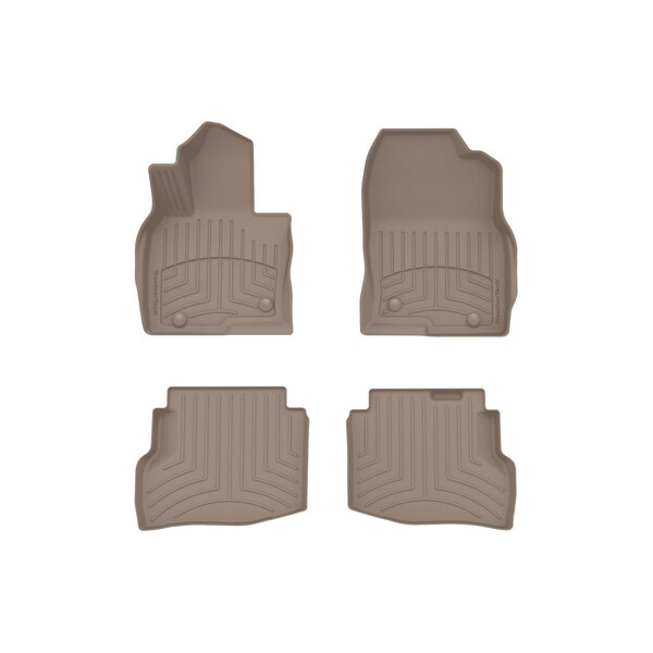 Weathertech Tan, Front and Rear FloorLiner HP 45972-1-4IM - main