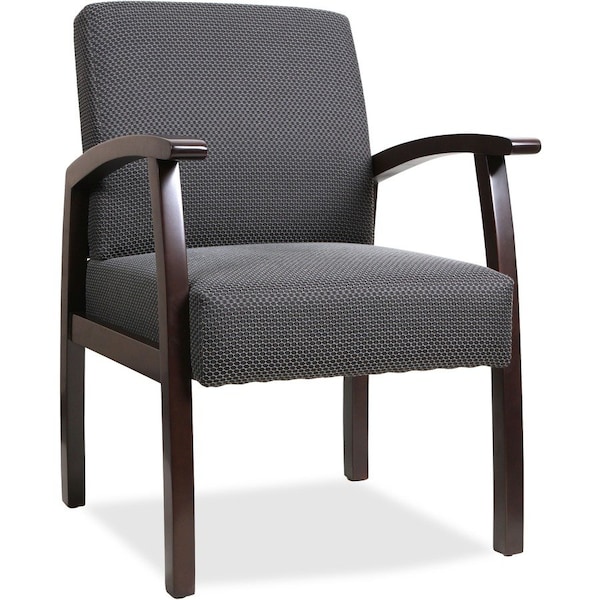 Lorell Guest Chair, Wood Back, 24 in W 25" L 35-1/2" H LLR68555 - main