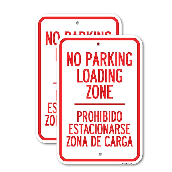 Signmission Warning Unauthorized Vehicles Will Be Towed By, Towing , 12'' X 18'', Heavy Gauge Aluminum, 2PK A-1218-2PACK-22710 - main
