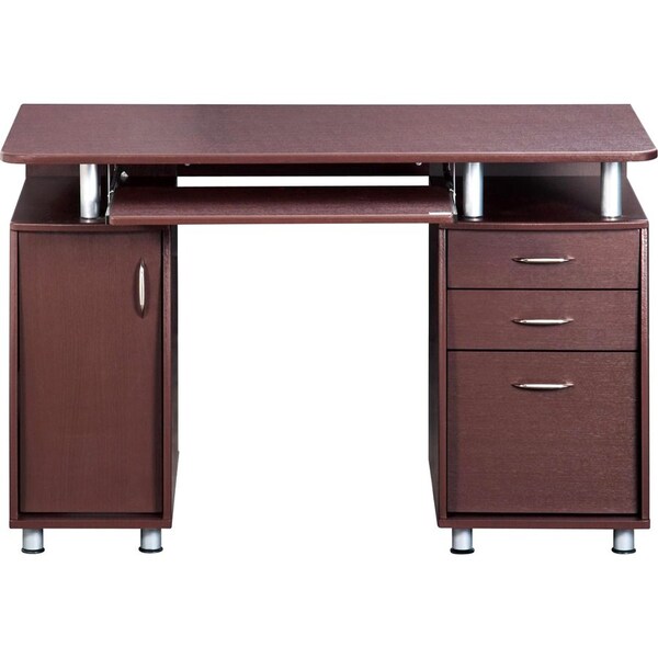 Techni Mobili RTA-4985-CH36 Complete Computer Desk - Chocolate RTA-4985-CH36 - main