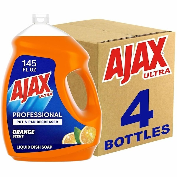 Ajax Dish Detergent, Orange Scent, 145 oz Bottle, PK4 61034313 - main