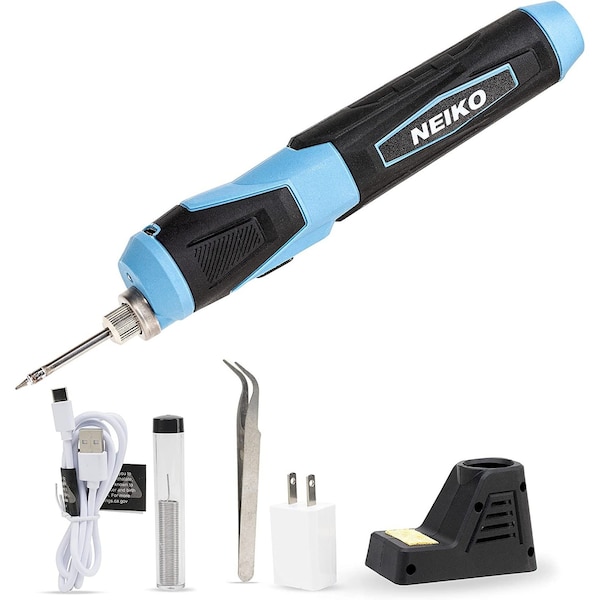 Neiko Wireless Soldering Kit, Mini USB Rechargeable Solder Iron Pen, Rapid Heat 356-750DegF (180-400DegC) 40421A - main