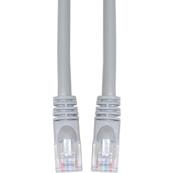 Cable Wholesale Cat6 Gray Copper Ethernet Patch Cable, Snagless/Molded Boot, POE Compliant, 7 foot 10X8-02107 - main