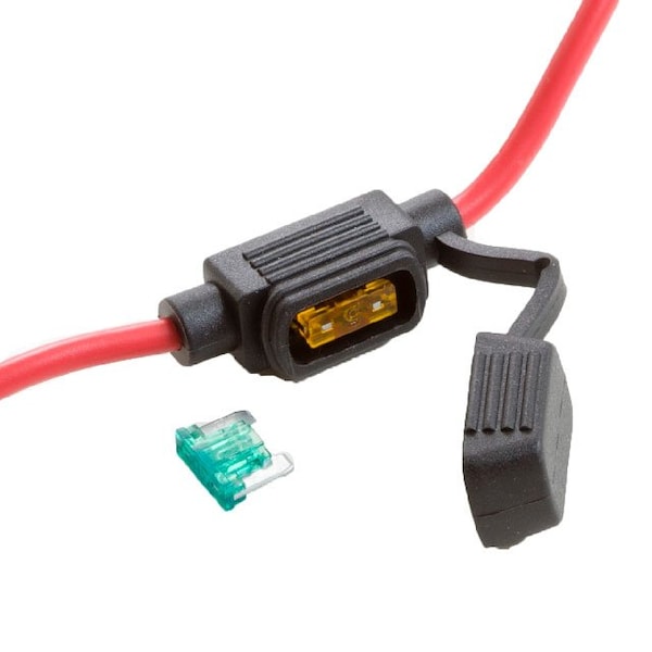 Optifuse IP65 In-Line for Mini Blade LowPro, 12AWG 30A LPS-02B-12R - main
