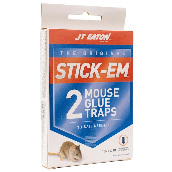 Jt Eaton Stick-Em Glue Mouse Trap, 2PK 233N - main