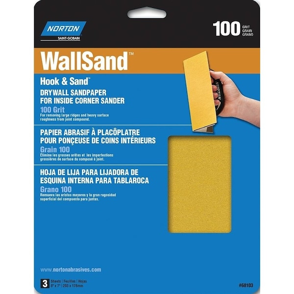 Norton Co Sandpaper Drywl Crn H/L 100Grt 68103 - main