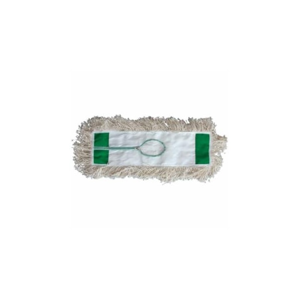 Magnolia Brush Industrial Dust Mop Head, White Absorbent Cotton Yarn, 36 in x 5 in 455-5136 - main