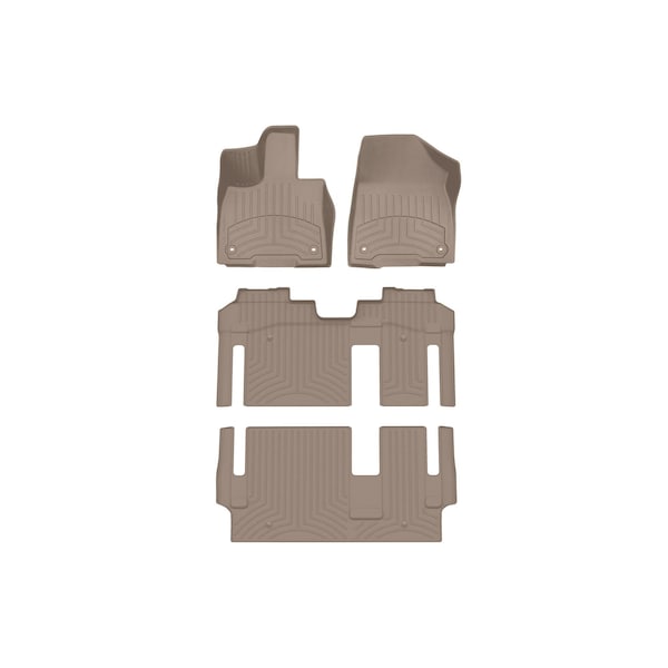 Weathertech Tan, Front and Rear and Rear FloorLiner HP 451641-1-3-4IM - main