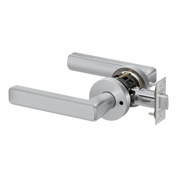 Schlage Grade 2 Bath/Bedroom Privacy Tubular Lock, Non-Keyed, Playa Lever, A Rose, Satin Chrome Finish PT40 PLAA 626 - main