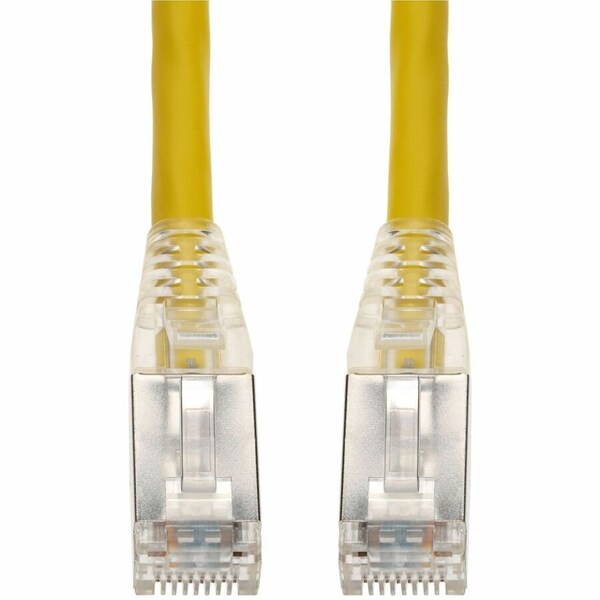 Add-On 100FT YELLOW CAT 6 SHIELDED PVC ETHERNET CABLE SNAGLESS EASY CLEAR BOOT TAA RJ-4 ADD-100FCAT6S-YW-TAA - main