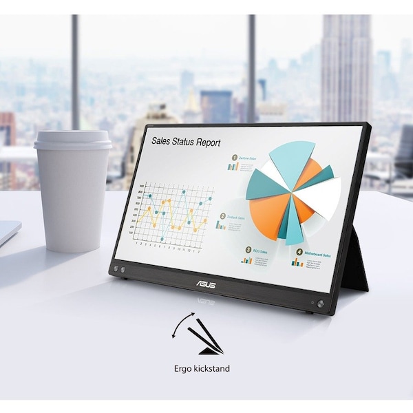 Asus ZenScreen 16in Class LCD Monitor, 16:9, Silver MB16ACV - main