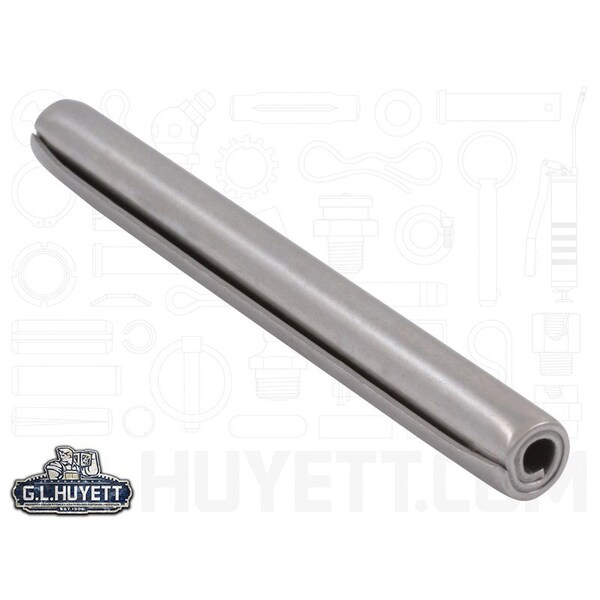 Huyett Coiled Spring Pin, Heavy Duty, Nickel Plated 302/304 Stainless Steel, 0.312 in Dia x 3.000 in Length SPC3P-312-3000H - main