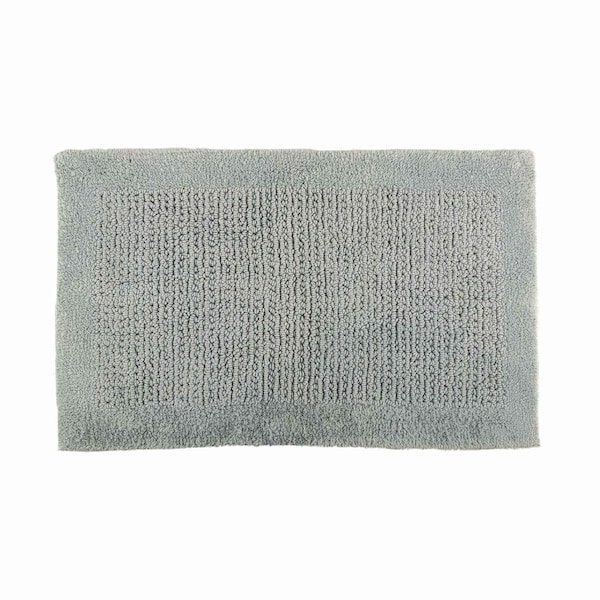 Lavish Home Bathroom Rugs 2-Piece Cotton Bath Mat Set Reversible Rugs for Shower, Tub, Toilet, or Vanity HT-BATH3-CH - main
