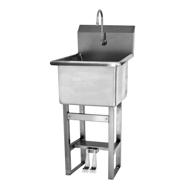 Sani-Lav Utility Sink, 21"x21.5"x45.5", SS U18182-0.5 - main