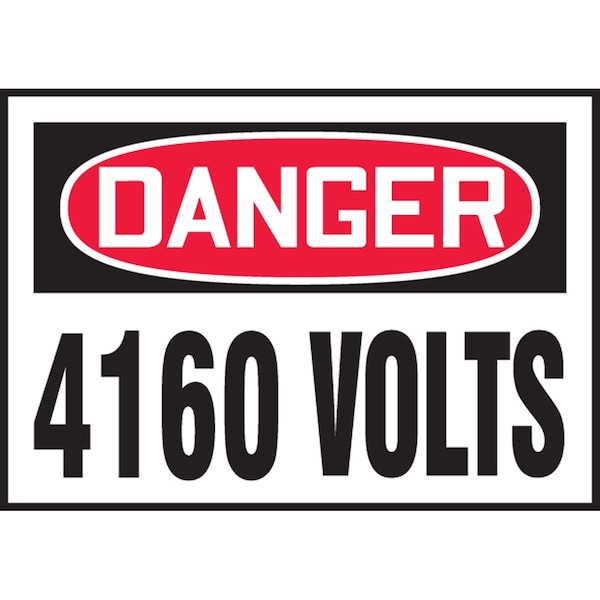 Accuform Danger Safety Label LELC167XVE - main