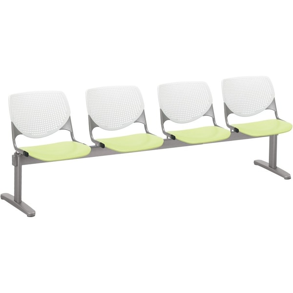 Kfi Kool Beam Seat Beam Seating, 95 in W 22" L 31" H, Polypropylene Seat 2300BEAM4-BP08-SP14 - main