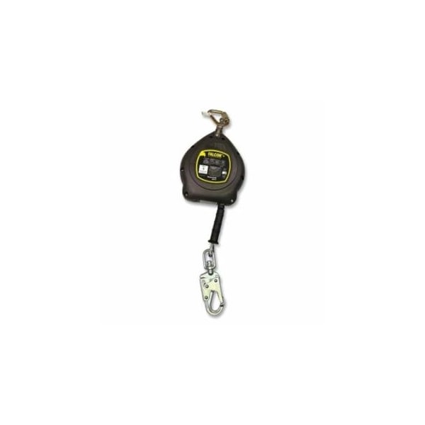 Miller Falcon+ Self-Retracting Lifeline, Galvanized Steel, 20 ft L, Double Lock Carabiner, 310 lb, 493-MFS-OGC1-02/20FT - main