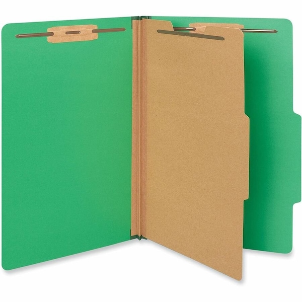 Universal Universal Pressboard Folder, Legal, Four-Section, Emerald Green, 10/Box UNV10212*** - main