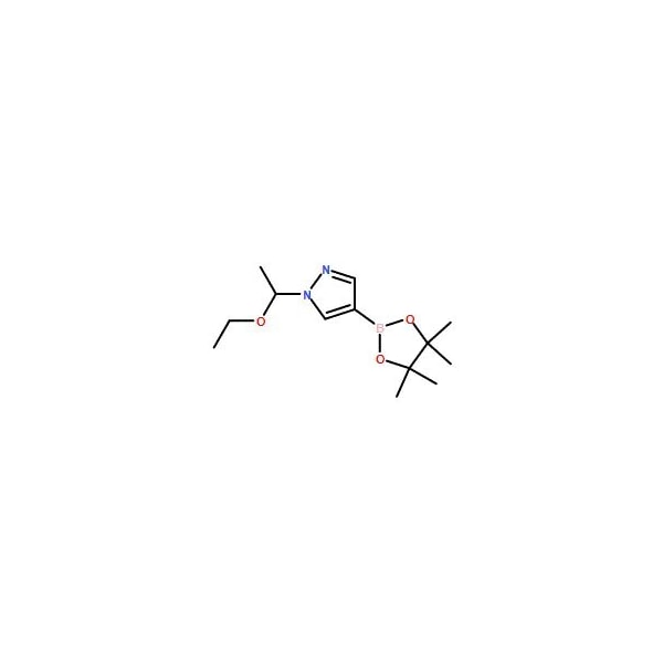 Ak Scientific 1-(1-Ethoxyethyl)-4-(4, 4, 5, 5-tetramethyl-1, 3, 2-dioxaborolan-2-yl)-1H-pyrazole (5g), CAS 1029716-44- X8635-5g - main