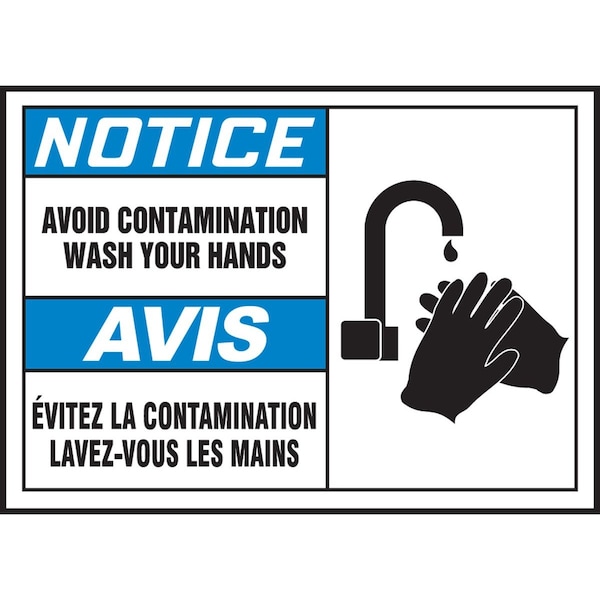 Accuform BILINGUAL OSHA NOTICE SAFETY LABEL FBLSPS806VSP - main