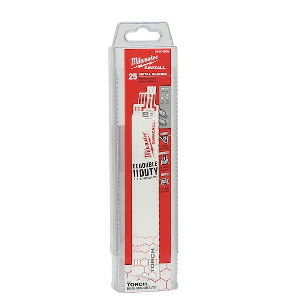 Milwaukee Tool 9" 18 TPI The Torch SAWZALL Blades (25 Pk) 48-00-8788 - main