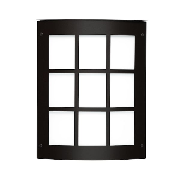 Besa Lighting Besa Outdoor Moto 13 Grid Black White Acrylic 2x60W E12 MOTO13GR-WA-BK - main