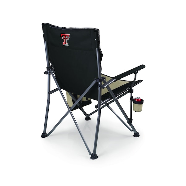 Picnic Time Family Of Brands NCAA Texas Tech Red Raiders Big Bear XXL Camping Chair with Cooler - Heavy Duty Beach Chair 808-00-175-574-0 - main