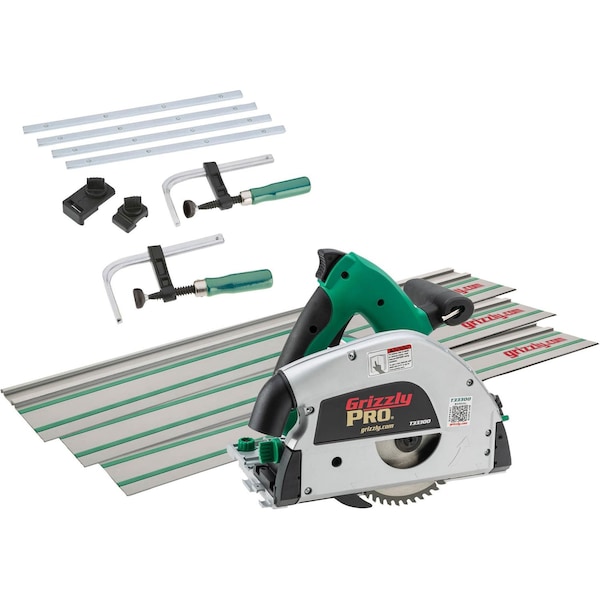 Grizzly Pro 6-1/4" Track Saw Bundle T33300ZX - main
