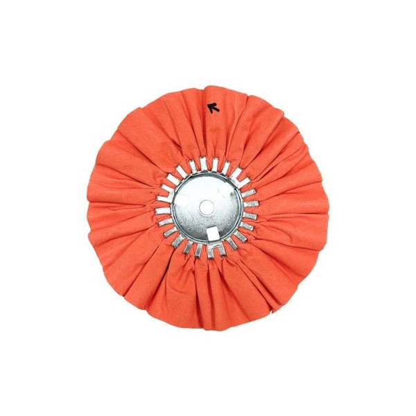 Renegade Products Usa Airway Buffing Wheels, 10 Inch, Orange, 5/8" Center Plate FAW10X3X5/8N2-16P86OT - main